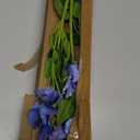 Blue Artificial Flowers 3 Pack Pansy Flowers Artificial Silk Flowers 18" Realistic Fake Flowers for Decoration Spring Faux Flowers for Vase Home Indoor Wedding Flower Bouquet Table Centerpiece Decor