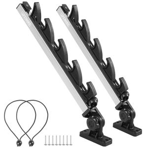 Fishing Rod Holder for Boat, Crappie Rod Holder for Transportation & Storage，180° Adjustable Angler Accessory for Fishing Boat & Pontoon boat (4 Rod)