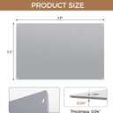 2 Pack Magnetic Board for Wall, 17×11in Metal Magnet Board, Silver