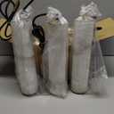 LMQNINE Natural Alabaster Pendant Lights for Kitchen Island White Marble Long Tube Chandelier 4000K Modern Gold Ceiling Light Fixtures for Bedroom Dining Room Table Living Room Hallway(S-3Pack)