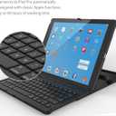 ProCase Keyboard Case for 1st & 2nd Generation iPad Pro 12.9 2017 2015, iPad Pro 12.9 Tablet Wireless Keyboard Case for iPad Pro 12.9" (2nd & 1st Gen)- Black