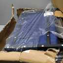 VIVOHOME Stadium Seats with Back Support and Cushion, 2 Pack Portable Bleacher Chairs with Cup Holder and Shoulder Strap (Navy Blue)