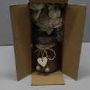 YJ Fake Flowers with Vase, Artificial Flowers Silk Roses Flower Bouquet in Vase, Faux Flower Arrangements,Farmhouse Table Decor,Table Decorations for Living Room,Coffee Table Decor(Pink)