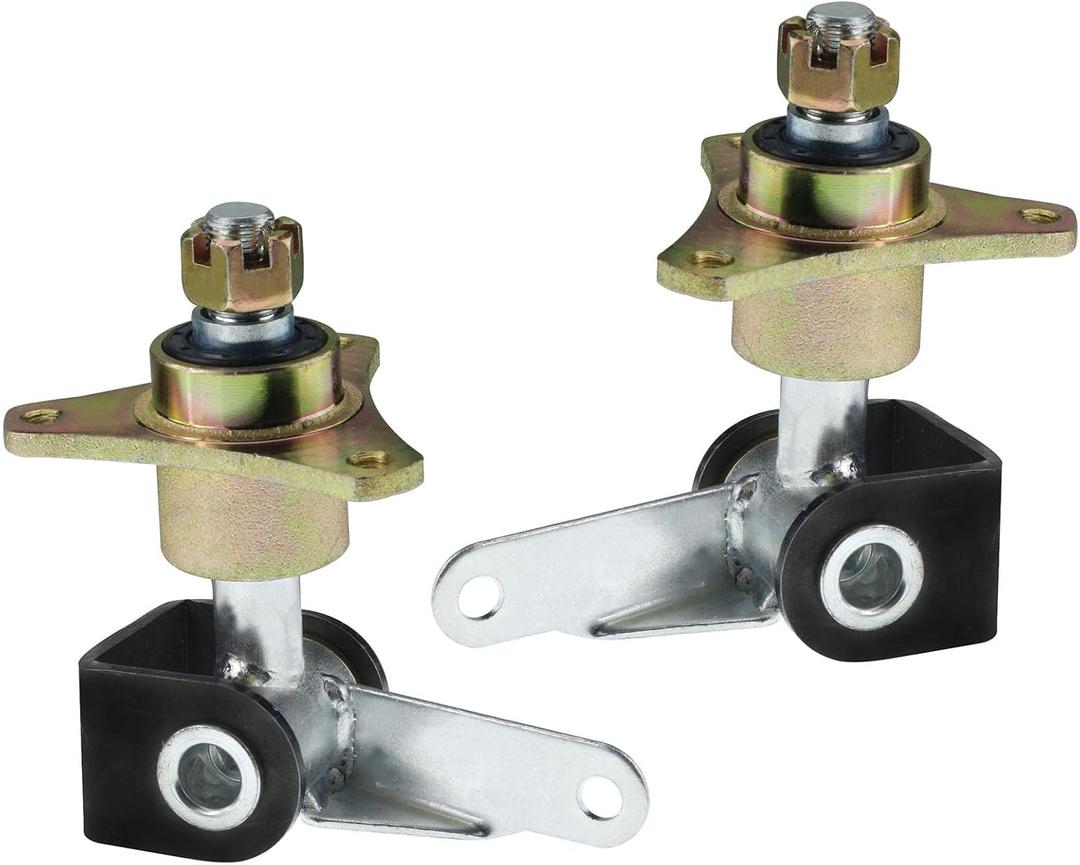 PRO BAT 15mm 3 Stud Front Wheel Hubs Steering Spindle + Wheel Rear Axle Hub Fit for 6in Tires Quad Bike ATV Go Kart