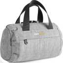 Smell Proof Bag with Combination Lock, Odorless Activated Carbon Fiber Smell Proof Container, Portable Stash Box for Travel, Home, Office & Gifts (Grey) (9x4x5)
