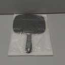 Large Wall Mount Hand Mirror with Handle, for Vanity Makeup Home Salon Travel Use (Square Black 10.3inx7.3in)