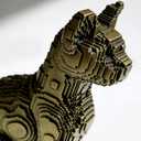 Owl Statue Garden Decor, Resin Waterproof Halloween Indoor Outdoor Lawn Yard Patio Office Living Room Decoration Gifts for Mom Women (8.3 Inch) (Bronze)