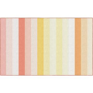 Flagship Carpets Schoolgirl Style Simply Safari Sunset Stripes Classroom Area Rug for Indoor Classroom Learning or Kid Bedroom Educational Play Mat, 7'6"x12