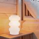 Modern Table Lamp, E12 Lighting Decor, No Bulb (White)