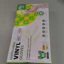 SWIFTLITE Disposable Vinyl Gloves, Food Safe, Latex-Free Powder-Free Clear Plastic Gloves for Cooking, House Clean, Food Prep (Medium)