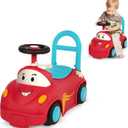 B. toys  Push CarToy  Ride-On Race Car Walker Toy - Handle & Storage Space  Lights, Songs & Sounds  1 Year +  Rollin' Riders - Freddy Zoom