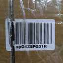 24 Pack Black Rectangle Metal Poles with Screws, 38" L x 1" W x 1/2"