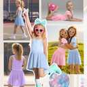 LessonZoo 3 Pack Girls' Ballet Skirts, 3-Color, 10-12 Years
