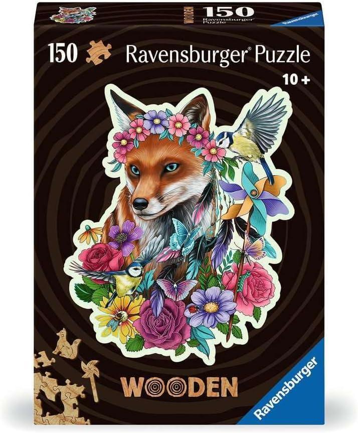 Ravensburger Colorful Fox 150 Piece Wooden Jigsaw Puzzle - 17512 - for Adults and Kids for Age 10 Years Up