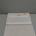 Bulletin Board, 35 x 17 1/2 Inches Felt Pin Board - Decorative Cork Alternative for Wall, Foldable Picture Self-Adhesive Vision Prayer Board With 20 Pushpins - Oatmeal