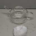CnGlass 33.8oz Glass Teapot with Removable Infuser,Stovetop Safe Tea Kettle,Blooming & Loose Leaf Tea Pot
