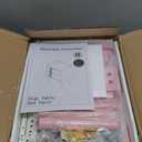 Aenuert Nightstand Modern Bedside Table with 2 Storage Drawer, Small Night Stand, Wooden Sofa Side Table for Bedroom,Study Room and Small Spaces (Pink)