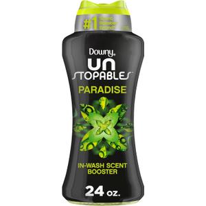 Downy Unstopables In Wash Scent Booster Beads, Paradise Scent, 24 oz, Laundry Beads for Odor Protection, Downy Scent Booster Beads, Laundry Scent Boosters