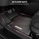 YITAMOTOR Floor Mats Compatible with 2022 2023 2024 2025 Jeep Grand Cherokee (Include 4xe NOT for L or WK) Custom Fit TPE All Weather 1st and 2nd Row Car Mats Accessories, Black