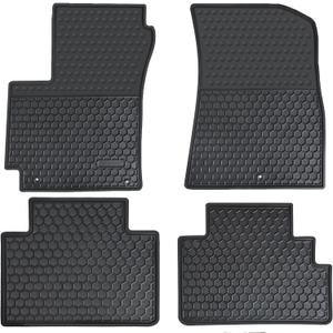 Car Floor Mats Custom Fit for 2025 2024 2023 2022 2021 2020 Kia Soul Odorless Washable Heavy Duty Rubber (All Weather) Floor Liners Set Black