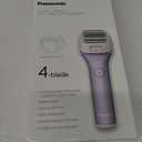 Panasonic Electric Shaver for Women, Cordless 4-Blade Shaver, Bikini Attachment, Pop-Up Trimmer, Wet Dry Operation - ES-AWL8AV (Purple)