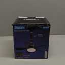 Ligency Smart Socket Fan Light - 16'' Small Socket Ceiling Fan with RGBW Color Changing E26 Screw-in Fan Light with App/Remote/Alexa Voice Control, 6-Speed Quiet for Bedroom & Garage, Black