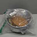 QCQHDU 2 Pack Hanging Planters for Indoor Outdoor Plants, 8 Inch Hanging Baskets Flower Pots with Reservoir Tray & Visible Water-Level (Light Grey)