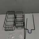 Epicano Shower Caddy Hanging, Anti-Swing Over Head Shower Caddy Rustproof with Hooks for Towels, Sponge and More, Matte Black