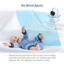 VTech VM923 Baby Monitor, 2.8 Screen, Pan-Tilt-Zoom, 1000ft Long Range, Night Vision, 2-Way Audio, Temperature Sensor, Lullabies, Secure Transmission No WiFi