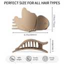 Large Flat Hair Clips for Thick Thin Hair, Flat Claw Clip for Women