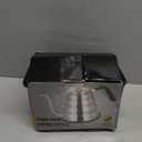 Tea Kettle with Thermometer Pot Black Stovetop Tea Kettle 40oz Gooseneck Kettle Teapot Pour Over Coffee Kettle with Thermometer,1200ml,5 Cup,Black,1Pack (1.3 Quarts)