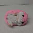 Plush Hamster Stuffed Animal Toys Hamster Throw Pillow with Blanket 19.7 Inches Pink