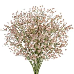 10 Pack Baby's Breath Artificial Flowers Bulk 3 Branches Faux Baby Breath Plastic Flowers Fake Gypsophila Flower Arrangement Fake Flowers Bouquet for Wedding Home Decor Fall White Baby Breath