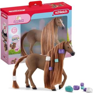 Schleich Horse Club Sofia's Beauties English Thoroughbred Mare Toy Horse Set for Girls and Boys with Brushable Hair and Accessories, 14 Pieces, Ages 4+