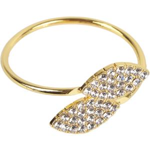 12Pcs Napkin Rings Set, Napkin Ring Holder Rhinestone Napkin Ring Set Handmade Buckle Holder Wedding Dinner Decoration