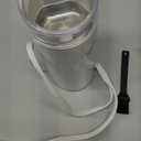 Kaffe One-Touch Coffee Grinder Electric w/Cleaning Brush (3 oz) - Coffee Grinders for Home Use - Up to 12 Cups of Coffee per Grind - Easy On/Off Coffee Bean Grinder - White