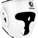 FIGHTR Boxing Headgear with Best fit | Boxing Helmet Guard for Sparring | Adjustable Size for MMA, Muay Thai, Kickboxing & Martial Arts (White)