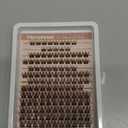 Brown Lash Clusters Natural Lash Extensions Wispy Eyelash Clusters 154 Pcs C-Curly Lashes Clusters for Everyday Wear Beginner Friendly Dark Brown Cluster Eyelash Extensions by Mavphnnee