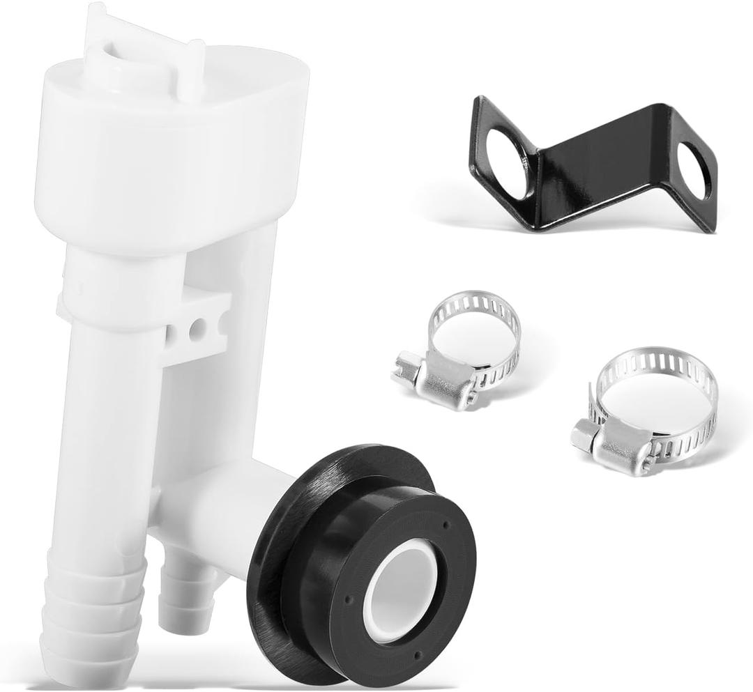 385230335 Vacuum Breaker Kit fit for Dometic 100, 200, 300, 500+, 500H RV Toilets, with Spray Diverter Valve Assembly
