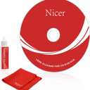 Nicer CD/VCD/DVD Player Cleaner Kit, Laser Lens Cleaning Disc with Double Brush Cleaning System, NS-2