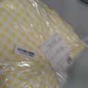 Gingham Duvet Cover King Size, 3 Pieces Soft Breathable Microfiber Plaid Comforter Cover with Zipper Closure & 2 Pillow Shams, Ruffle Farmhouse Vintage Decor, Yellow