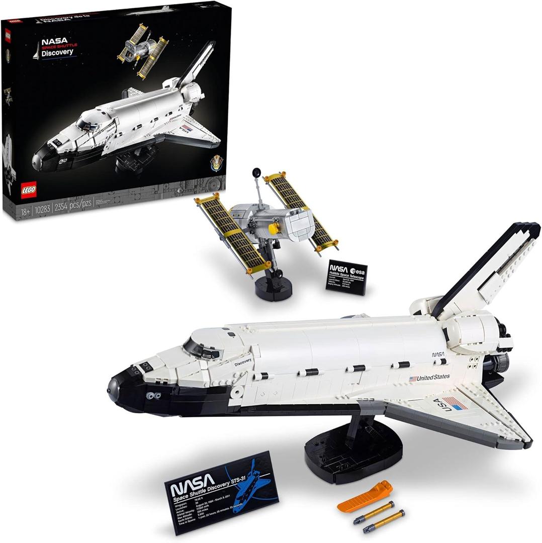 LEGO Icons NASA Space Shuttle Discovery Building Sets for Adults - Model Kits for Bookshelf or Office Decor, Ages 18+ Years - Gifts for Men & Women - 10283 LEGO Icons NASA Space Shuttle Discovery Building Sets for Adults - Model Kits for Bookshelf or Office Decor, Ages 18+ Years - Gifts for Men & Women - 10283