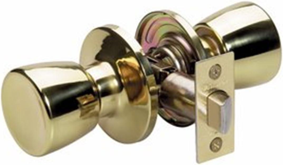 Master Lock TUO0403 Tulip Passage Door Knob, Polished Brass (1 Count (Pack of 1))
