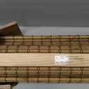 UNISHADES Bamboo Roman Shades w/Valance, 30.5" W × 64" H, Highfield Teak