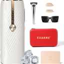 Laser Hair Removal with Ice Cooling, IPL Hair Removal Device Painless, EUARNE Home Use Facial Hair Removal for Women, Dual Lights, Effective in 2 Weeks, Body & Face Epilator, Storage Bag for Travel.