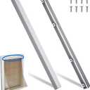 2pcs Plastic Replacement Bracket Compatible with Extra-Large Ideal Pet Products Designer Series Plastic Pet Door 10.5" x 15" Flap, Easy Installation with Screws