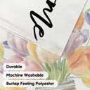 AVOIN colorlife Floral Tulip Mason Jar Spring House Flag 28x40 Inch Double Sided Outside, Seasonal Welcome Yard Outdoor Flag