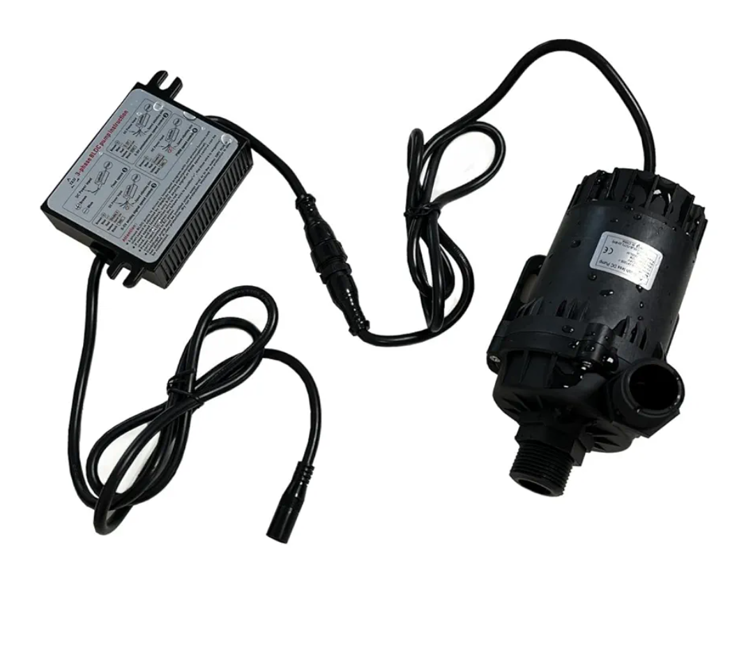 SHYSKY Heavy Duty Low Noise 24V 120W Micro Brushless DC Water Pump DC60G-24120S-1 39ft 1003GPH, DRY RUN Protection, For Cooling Circulation Pressure Sys