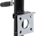 NBJINGYI 5,000 lbs Heavy Duty Trailer Jack, Weld-On Pipe Mount Swivel Jack with 15" Lift Range, Ergonomic Side Wind Handle and Foot Plate, Corrosion-Resistant Black E-Coat Finish