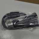 1 Pcs 2 in 1 Light Socket to Plug Adapter, Convert E26/E27 Bulb Socket to 2 Pieces 3 Prong Outlet with Extension Cord, Flexible Light Bulb Socket Converter Suitable for Porch Patio Garage Use (Black)